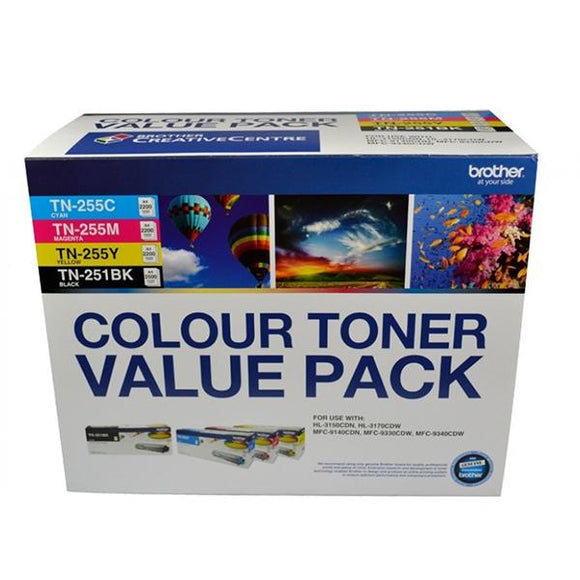 Brother TN-251 TN-255 Toner Value Pack