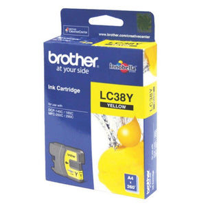 Brother LC-38 Yellow Ink Cartridge LC-38Y