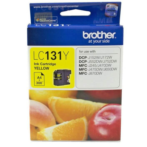 Brother LC-131 Yellow Ink Cartridge LC-131Y