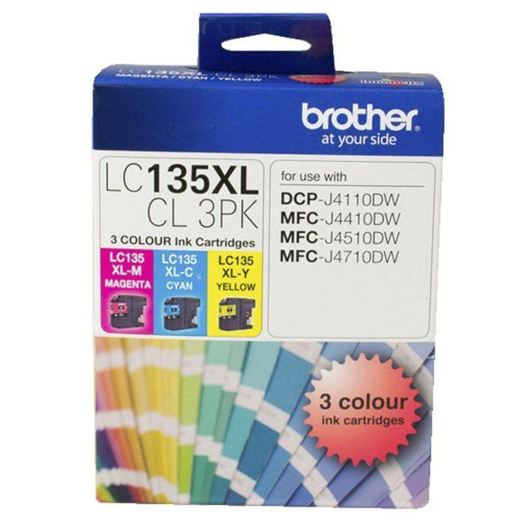Brother LC-135XL CMY Colour Pack LC-135XLCL3PK