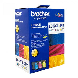 Brother LC-67 CMY Colour Pack LC-67CL3PK