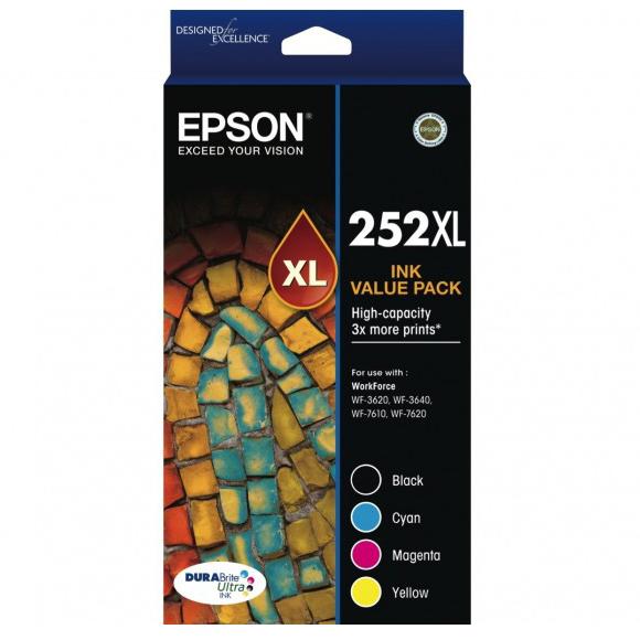Epson 252XL Ink Value Pack C13T253692