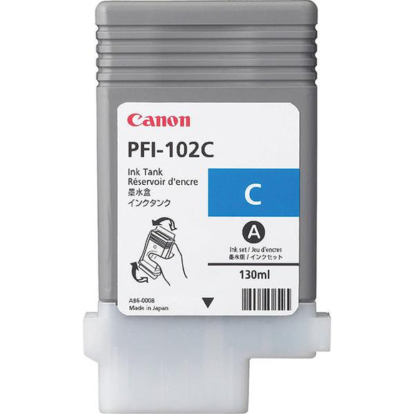 Canon PFI 102C Cyan Ink Cartridge