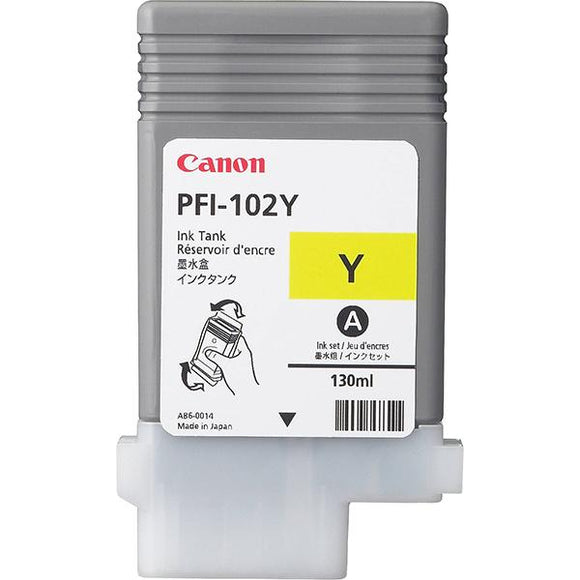 Canon PFI 102Y Yellow Ink Cartridge