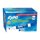Expo W/B Marker Chisel Blue Box of 12