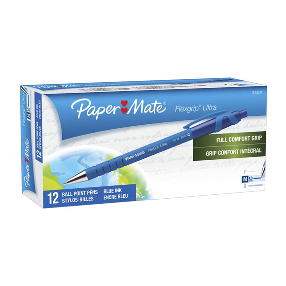 Paper Mate FlexGrip Retractable BP Blue Bx12