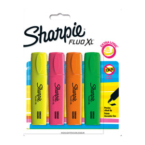 Sharpie FluoXL Highlighter Pk4 Bx12